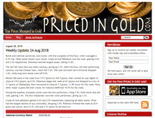 Tablet Screenshot of pricedingold.com
